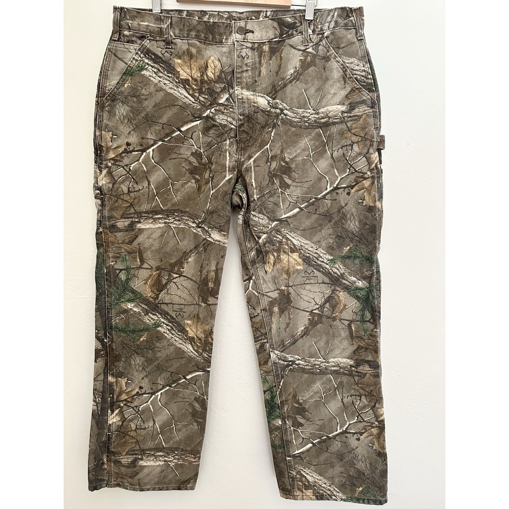 Carhartt B235 Realtree Xtra Camo Carpenter Pants 40x30 Made USA Hunting Work